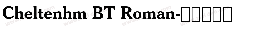 Cheltenhm BT Roman字体转换